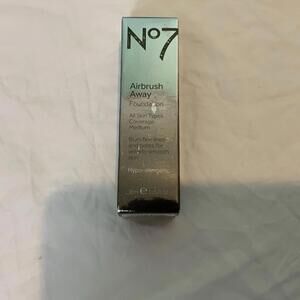 No7 Airbrush Away Foundation WARM BEIGE 30 ml / 1.0 Oz NEW